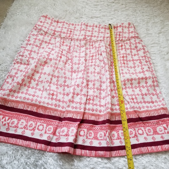 Ann Taylor Loft Linen blend pink skirt size 4 - Picture 4 of 6